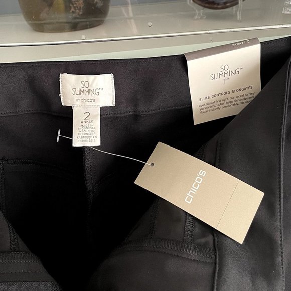 Chico's So Slimming Audrey Ankle Pants Black - Picture 4 of 7